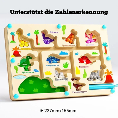 Holz Farbsortierspiel – Montessori Lernspielzeug für Kinder ab 3 Jahren