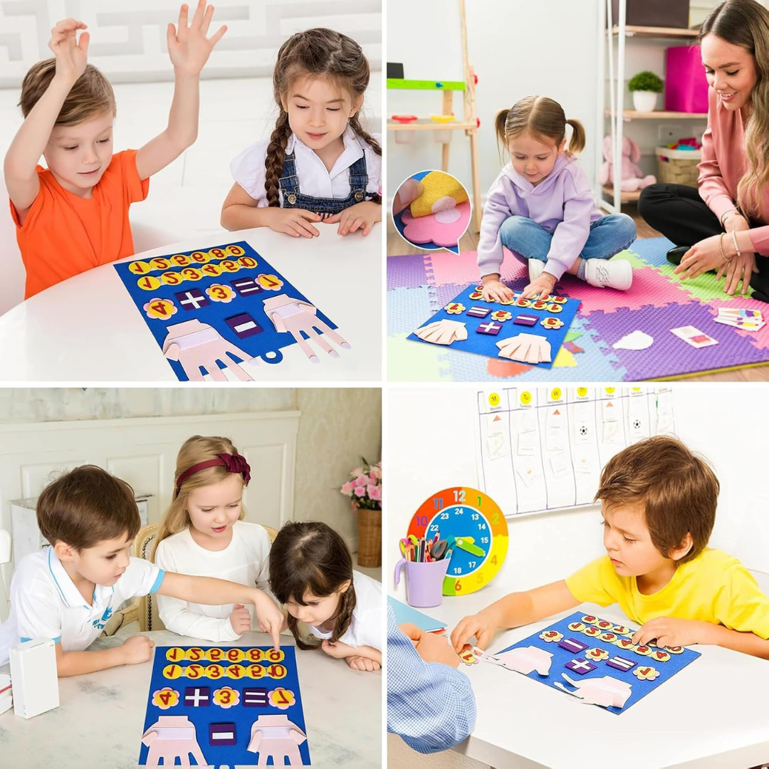 Filz Lernspielzeug Zählen – Montessori Spielzeug für 3-Jährige