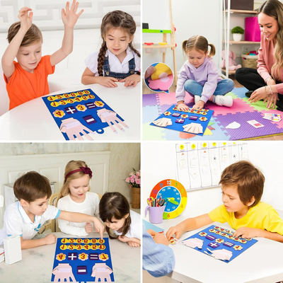 Filz Lernspielzeug Zählen – Montessori Spielzeug für 3-Jährige