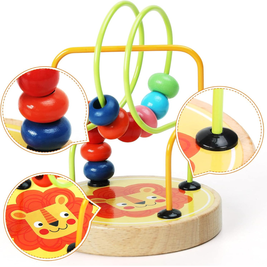 Bead Draht Labyrinth – Montessori Holzspielzeug für Kleinkinder ab 1 Jahr