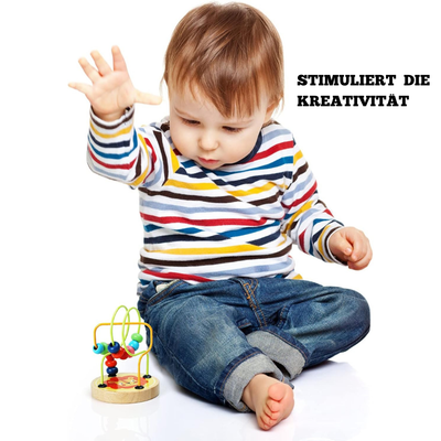 Bead Draht Labyrinth – Montessori Holzspielzeug für Kleinkinder ab 1 Jahr