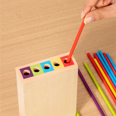3-in-1 Holzspielzeug für Arithmetik – Interaktives Montessori Spielzeug zur Förderung von frühen mathematischen Fähigkeiten ab 3 Jahren 3