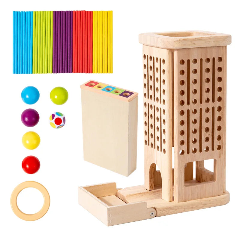 3-in-1 Holzspielzeug für Arithmetik – Interaktives Montessori Spielzeug zur Förderung von frühen mathematischen Fähigkeiten ab 3 Jahren 4