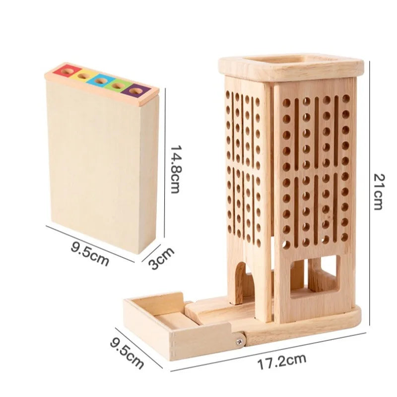 3-in-1 Holzspielzeug für Arithmetik – Interaktives Montessori Spielzeug zur Förderung von frühen mathematischen Fähigkeiten ab 3 Jahren 5