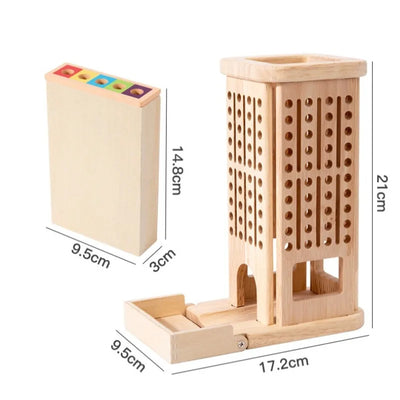 3-in-1 Holzspielzeug für Arithmetik – Interaktives Montessori Spielzeug zur Förderung von frühen mathematischen Fähigkeiten ab 3 Jahren 5