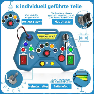 Tragbares Puzzle mit LED-Lichtern – Montessori Lernspielzeug für Kinder ab 2 Jahren