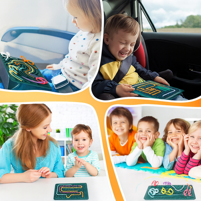 Doppelseitiges Activity Board – Montessori Motorikspielzeug für Kinder ab 1 Jahr