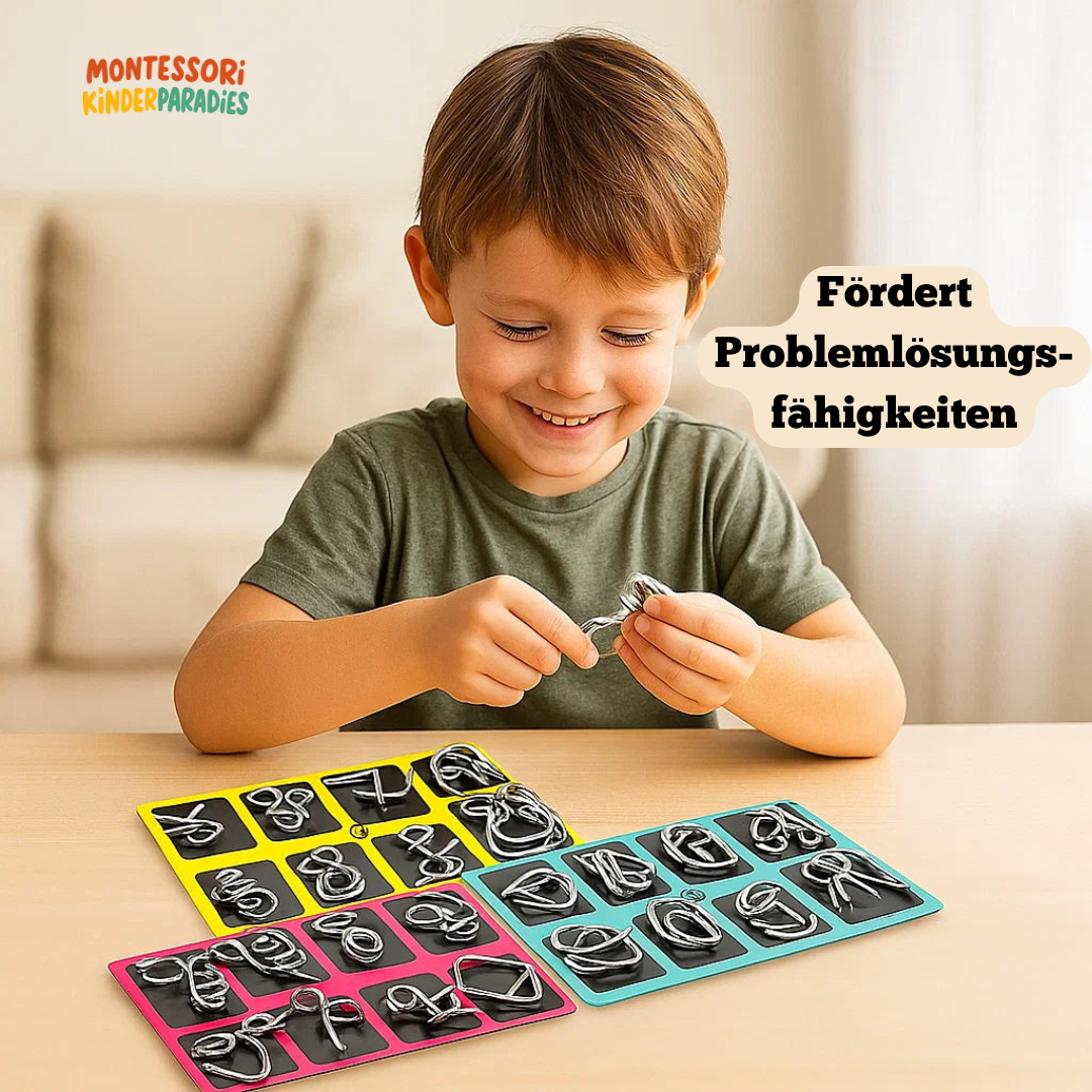 Metallpuzzle für Kinder – Montessori Denksport Spielzeug