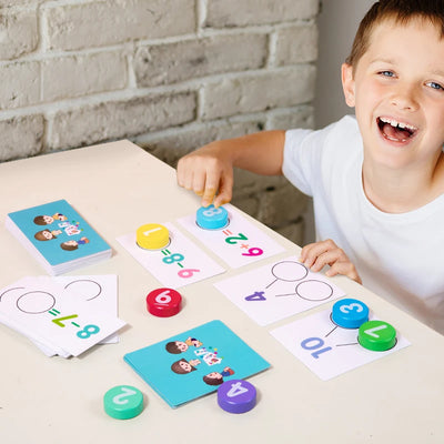 Mathematik-Früherziehungsspielzeug für Kinder – Zahlenerkennung, Addition und Subtraktion, Umweltfreundlicher Kunststoff, Bunt, Ab 3 Jahren 1