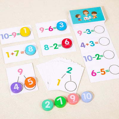Mathematik-Früherziehungsspielzeug für Kinder – Zahlenerkennung, Addition und Subtraktion, Umweltfreundlicher Kunststoff, Bunt, Ab 3 Jahren 4