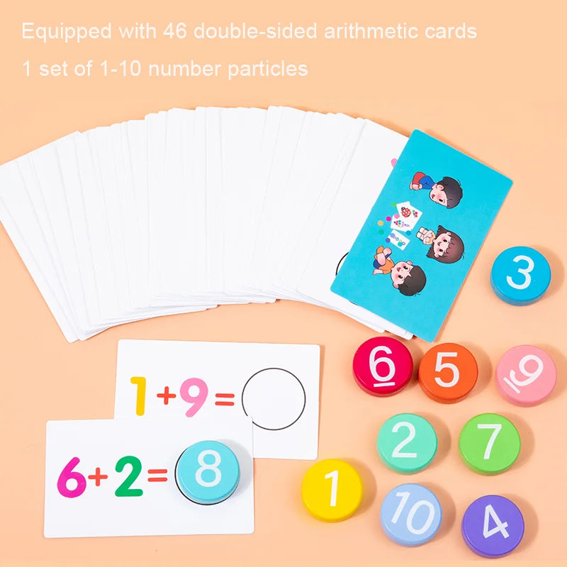 Mathematik-Früherziehungsspielzeug für Kinder – Zahlenerkennung, Addition und Subtraktion, Umweltfreundlicher Kunststoff, Bunt, Ab 3 Jahren 6