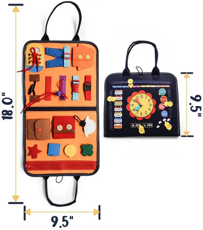 Montessori Busy Board für Kinder ab 1 Jahr – Holzspielzeug zur Förderung von Feinmotorik und Selbstständigkeit, für 1-4 Jahre 1