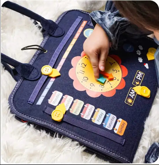 Montessori Busy Board für Kinder ab 1 Jahr – Holzspielzeug zur Förderung von Feinmotorik und Selbstständigkeit, für 1-4 Jahre 2