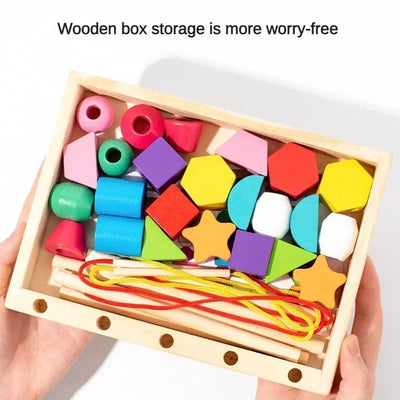 Montessori Holzspielzeug Farb- und Form-Puzzle für Kinder ab 2 Jahren – Fördert motorische Fähigkeiten und Farberkennung 3