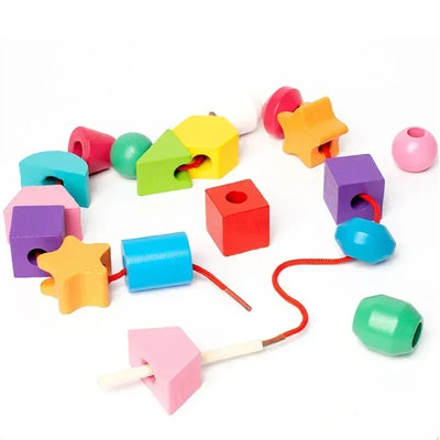 Montessori Holzspielzeug Farb- und Form-Puzzle für Kinder ab 2 Jahren – Fördert motorische Fähigkeiten und Farberkennung 4