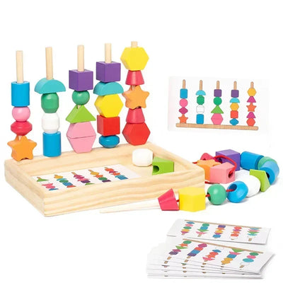 Montessori Holzspielzeug Farb- und Form-Puzzle für Kinder ab 2 Jahren – Fördert motorische Fähigkeiten und Farberkennung 6