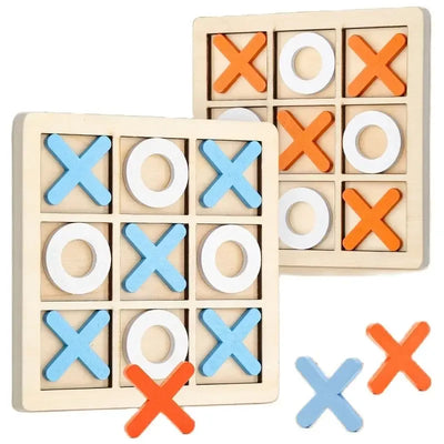Montessori Holzspielzeug Mini Schachspiel für Kinder – Lernspielzeug zur Förderung von Problemlösungsfähigkeiten und kritischem Denken 0