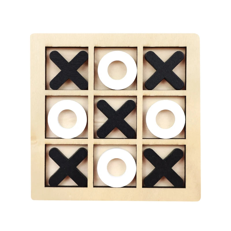 Montessori Holzspielzeug Mini Schachspiel für Kinder – Lernspielzeug zur Förderung von Problemlösungsfähigkeiten und kritischem Denken 12