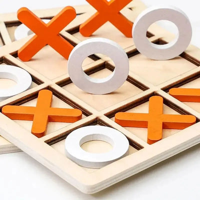 Montessori Holzspielzeug Mini Schachspiel für Kinder – Lernspielzeug zur Förderung von Problemlösungsfähigkeiten und kritischem Denken 2