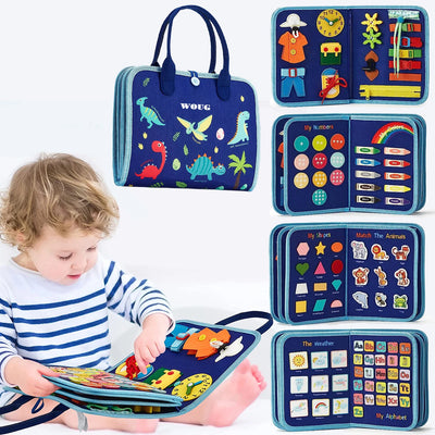 Montessori Lernspielzeug für Kleinkinder – 7-in-1 Aktivitätenboard für Motorik und Kognition, Spielzeug für 1 bis 4 Jahre 0