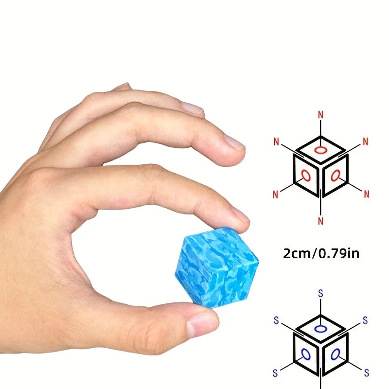 Montessori Magnetische Bausteine für Kinder – Kreatives Lernspielzeug ab 3 Jahren, 100 Stück, 2 cm, Fantasievolles Design 3