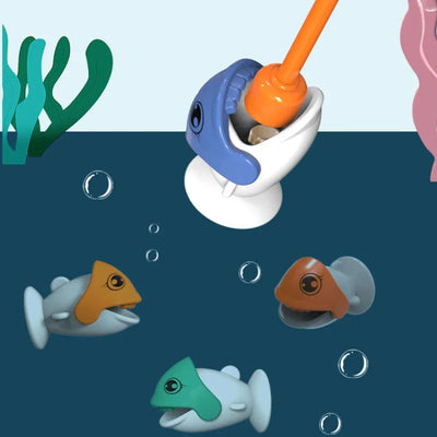 Montessori Magnetisches Angelspielzeug für Kinder – Dinosaurier Design mit 2 Angelruten und 10 Fischen, Fördert Hand-Augen-Koordination 4
