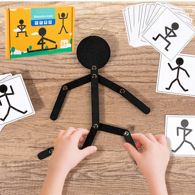 Montessori Puzzle Spielzeug für Kinder ab 3 Jahren – Feinmotorik Training mit 24 doppelseitigen Karten, sicheres Kunststoffmaterial 0